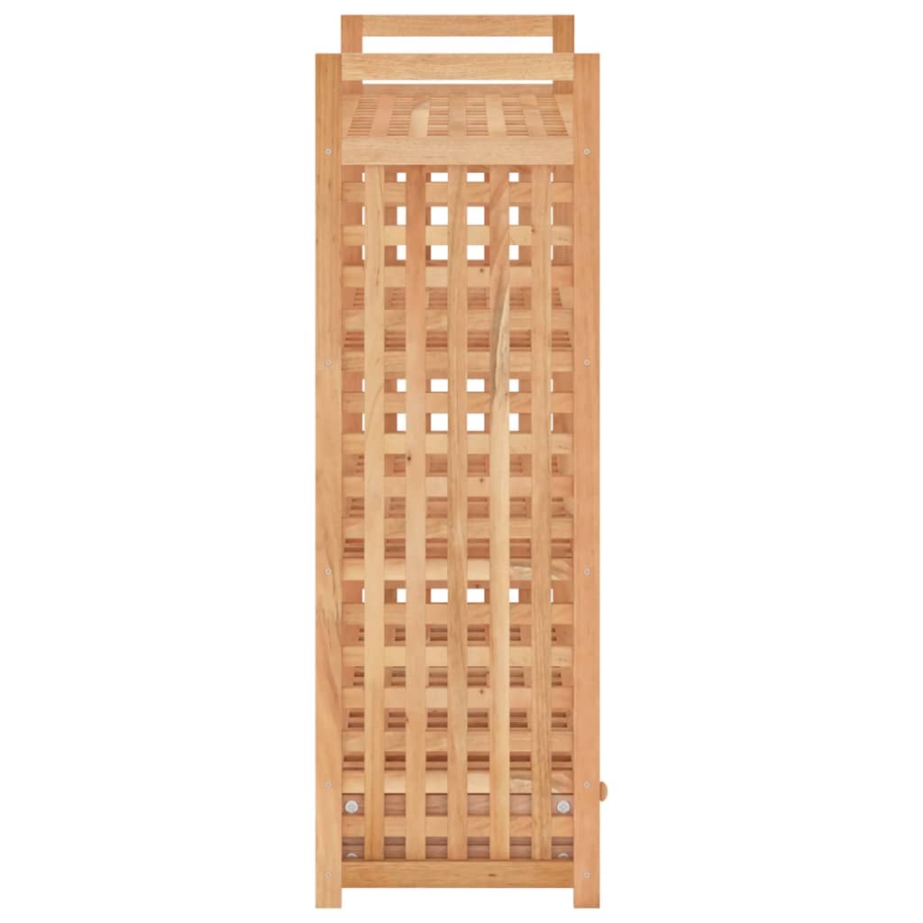 Shoe Rack with Drawer 27.6x10.6x31.9" Solid Wood Walnut