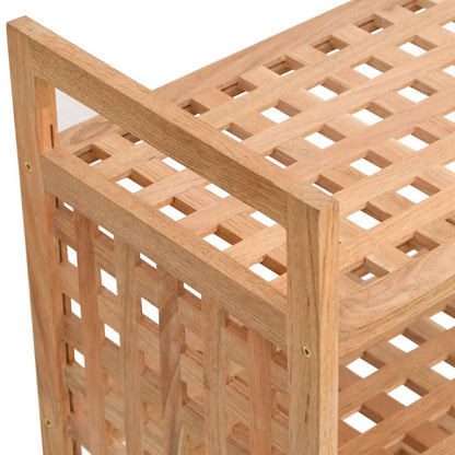 Shoe Rack with Drawer 27.6x10.6x31.9" Solid Wood Walnut
