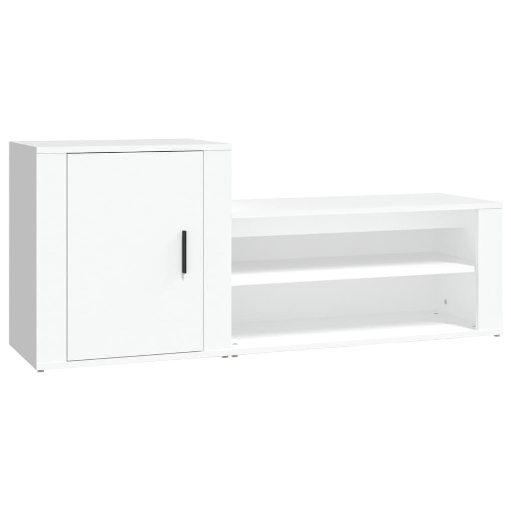 Shoe Cabinet White Engineered wood Large Shoe Cabinet