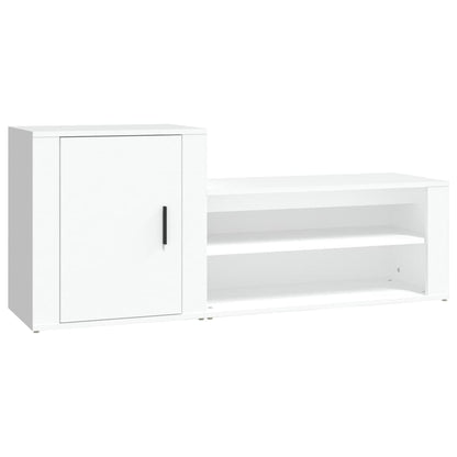 Shoe Cabinet White Engineered wood Large Shoe Cabinet