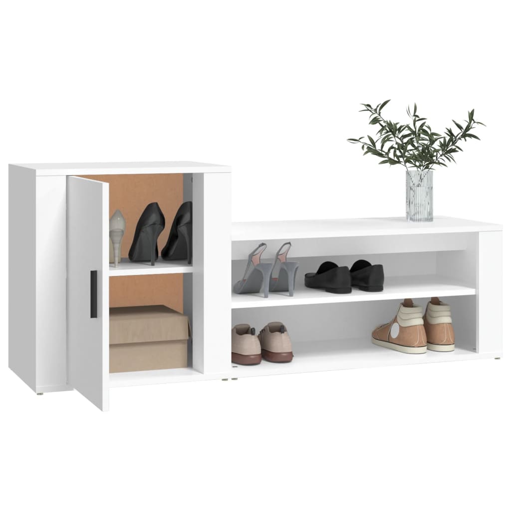 Shoe Cabinet White Engineered wood Large Shoe Cabinet