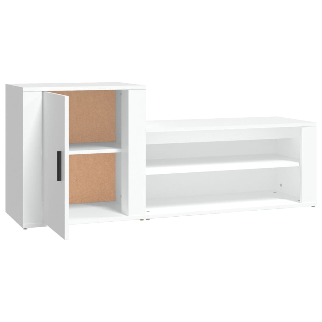 Shoe Cabinet White Engineered wood Large Shoe Cabinet