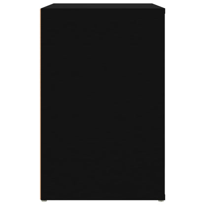 Shoe Cabinet Black 51.2x13.8x21.3" Engineered Wood