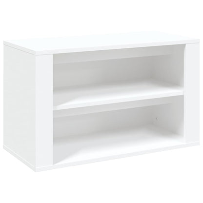 Shoe Rack White 29.5x13.8x17.7" Engineered Wood