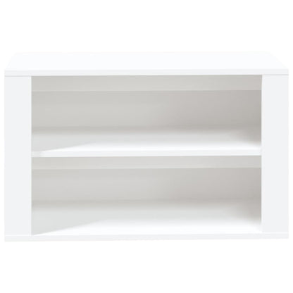 Shoe Rack White 29.5x13.8x17.7" Engineered Wood