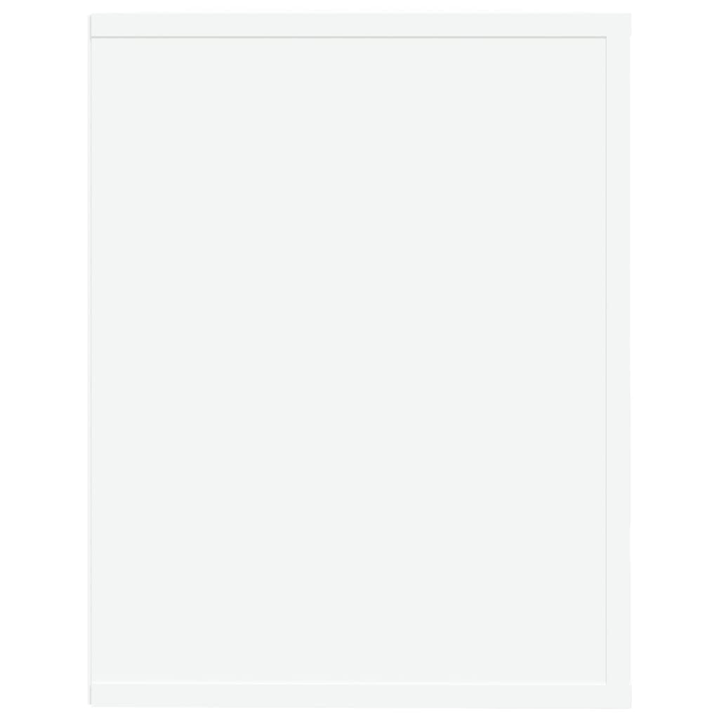 Shoe Rack White 29.5x13.8x17.7" Engineered Wood