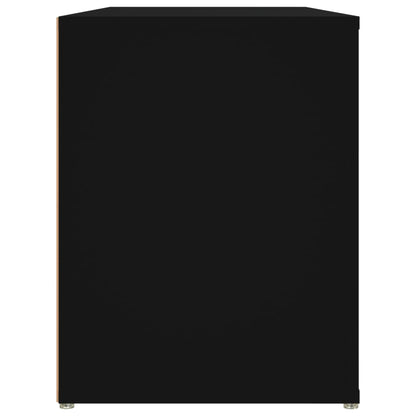 Shoe Rack Black 39.4x13.8x17.7" Engineered Wood