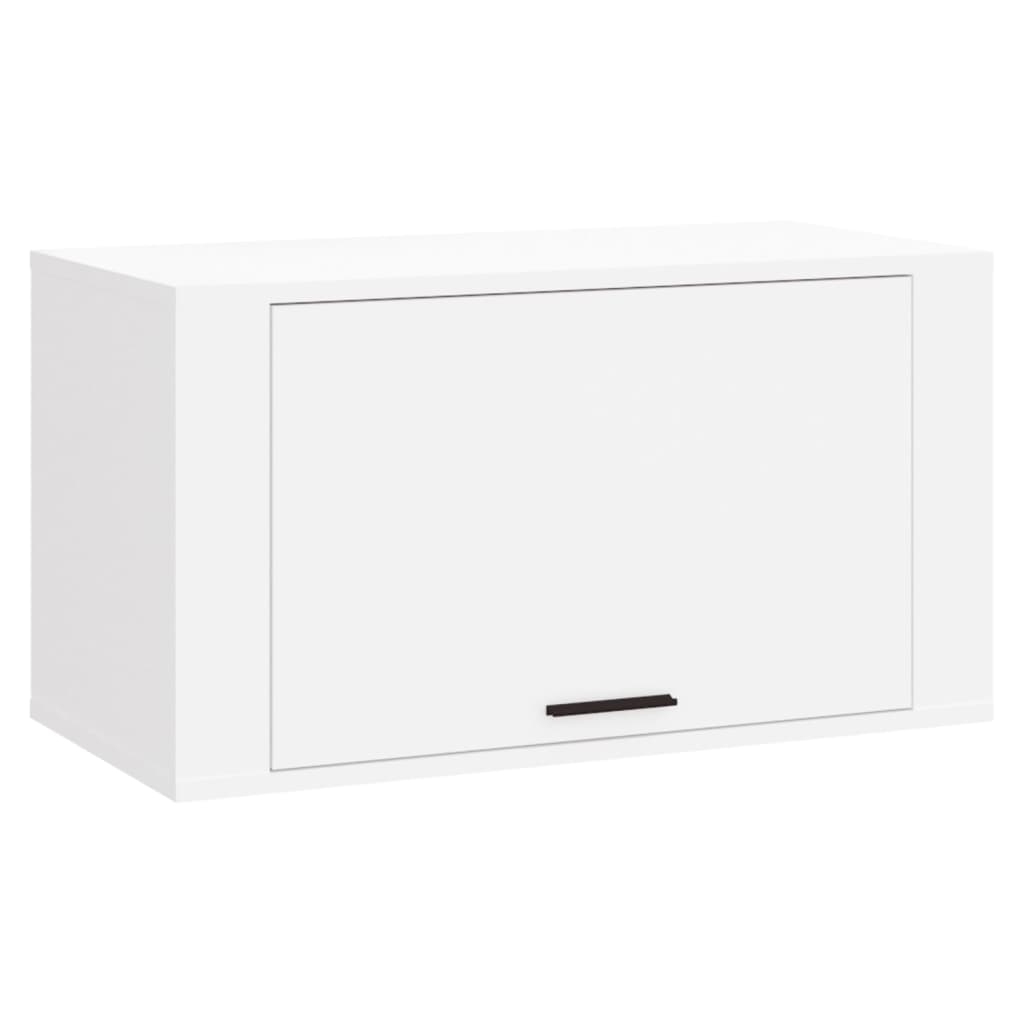 Wall-mounted Shoe Cabinet White 27.6"x13.8"x15" Engineered Wood