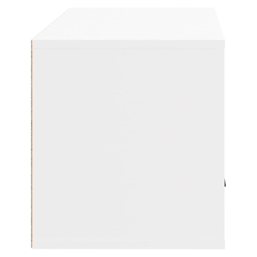 Wall-mounted Shoe Cabinet White 27.6"x13.8"x15" Engineered Wood