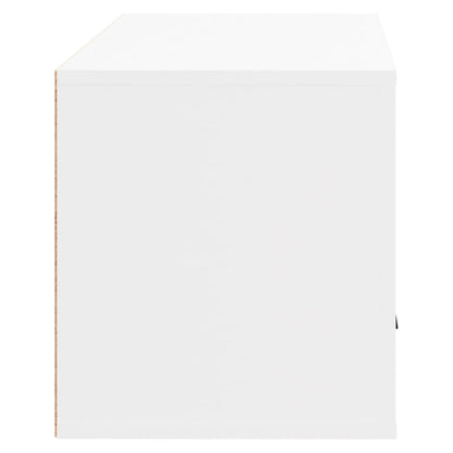 Wall-mounted Shoe Cabinet White 27.6"x13.8"x15" Engineered Wood