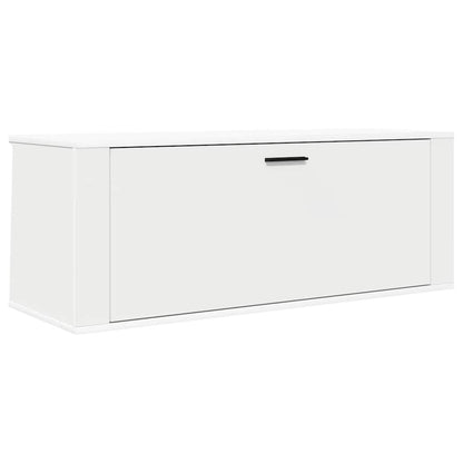 Wall Shoe Cabinet White 39.4x13.8x15.0" Engineered Wood