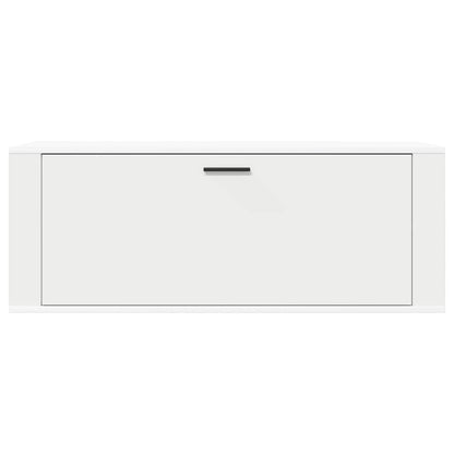 Wall Shoe Cabinet White 39.4x13.8x15.0" Engineered Wood