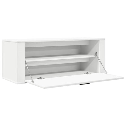 Wall Shoe Cabinet White 39.4x13.8x15.0" Engineered Wood