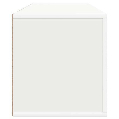 Wall Shoe Cabinet White 39.4x13.8x15.0" Engineered Wood