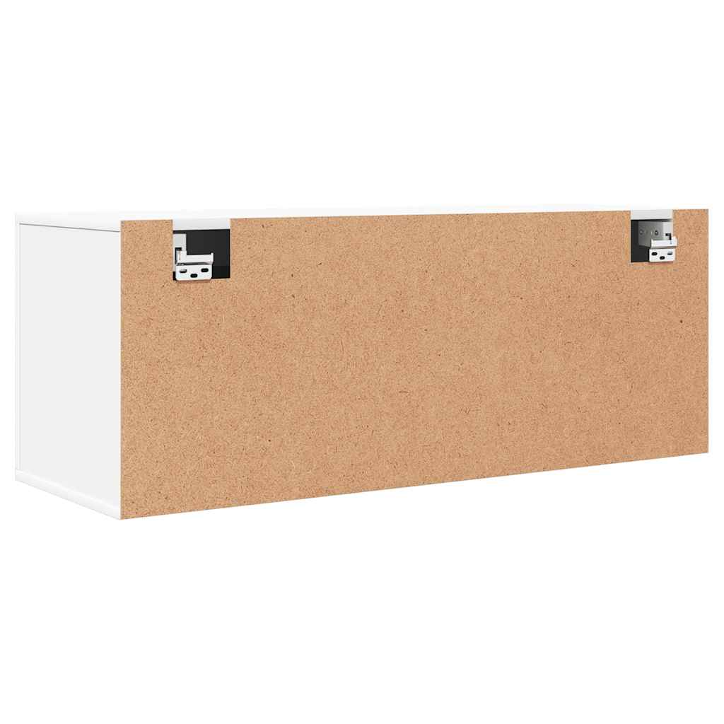 Wall Shoe Cabinet White 39.4x13.8x15.0" Engineered Wood
