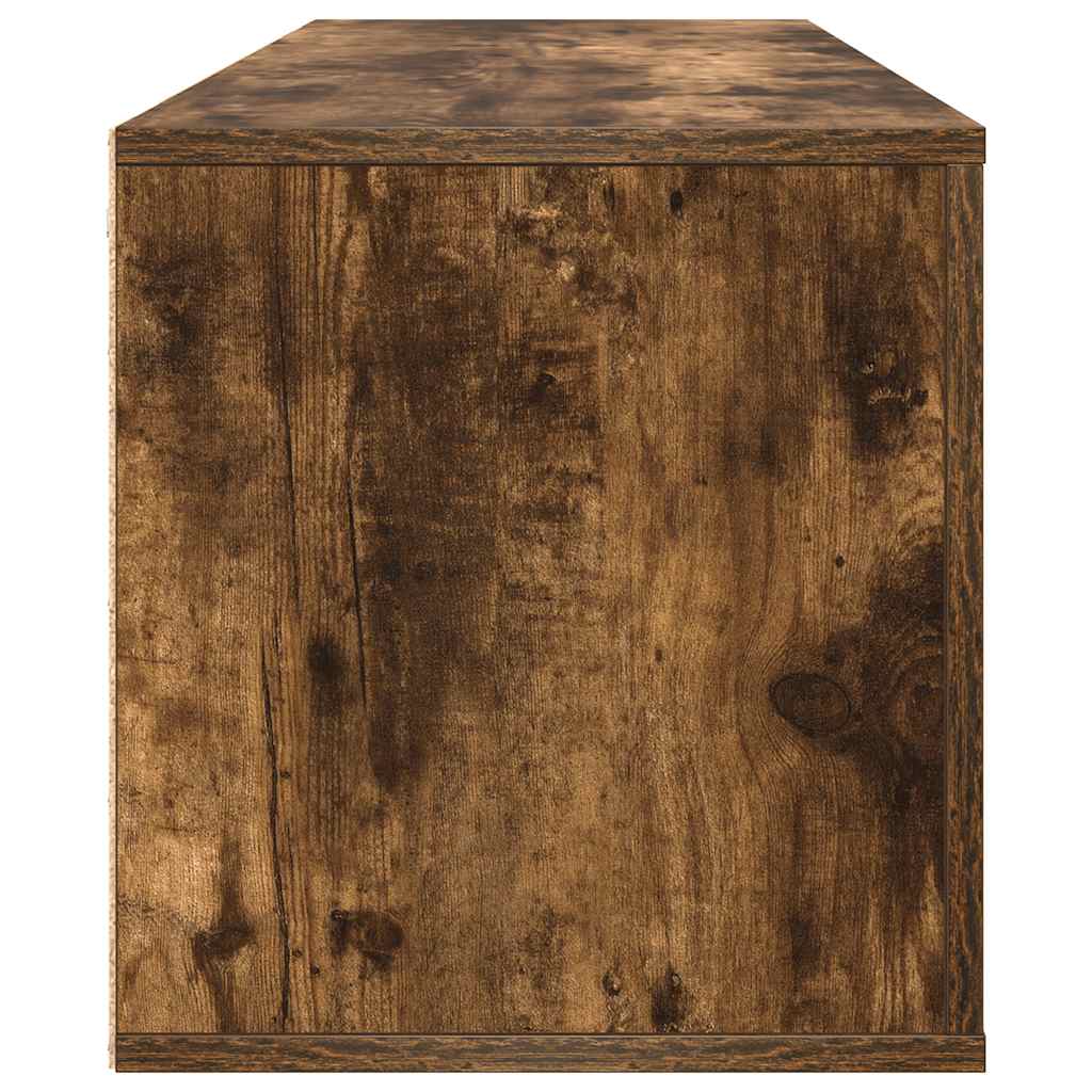 Wall Shoe Cabinet Smoked Oak 39.4x13.8x15.0" Engineered Wood