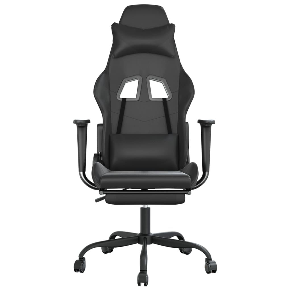 Gaming Chair Black Faux leather, metal, plywood Standard