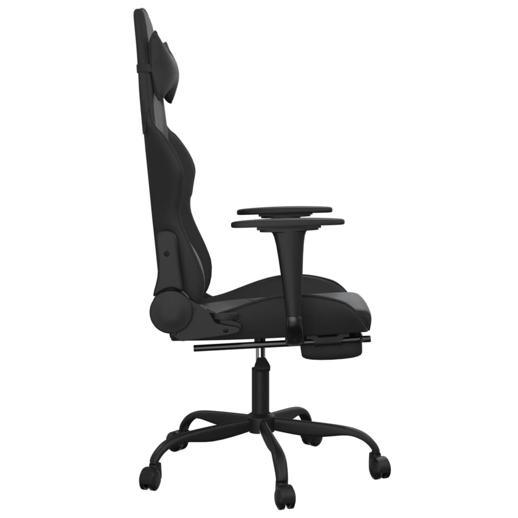 Gaming Chair Black Faux leather, metal, plywood Standard