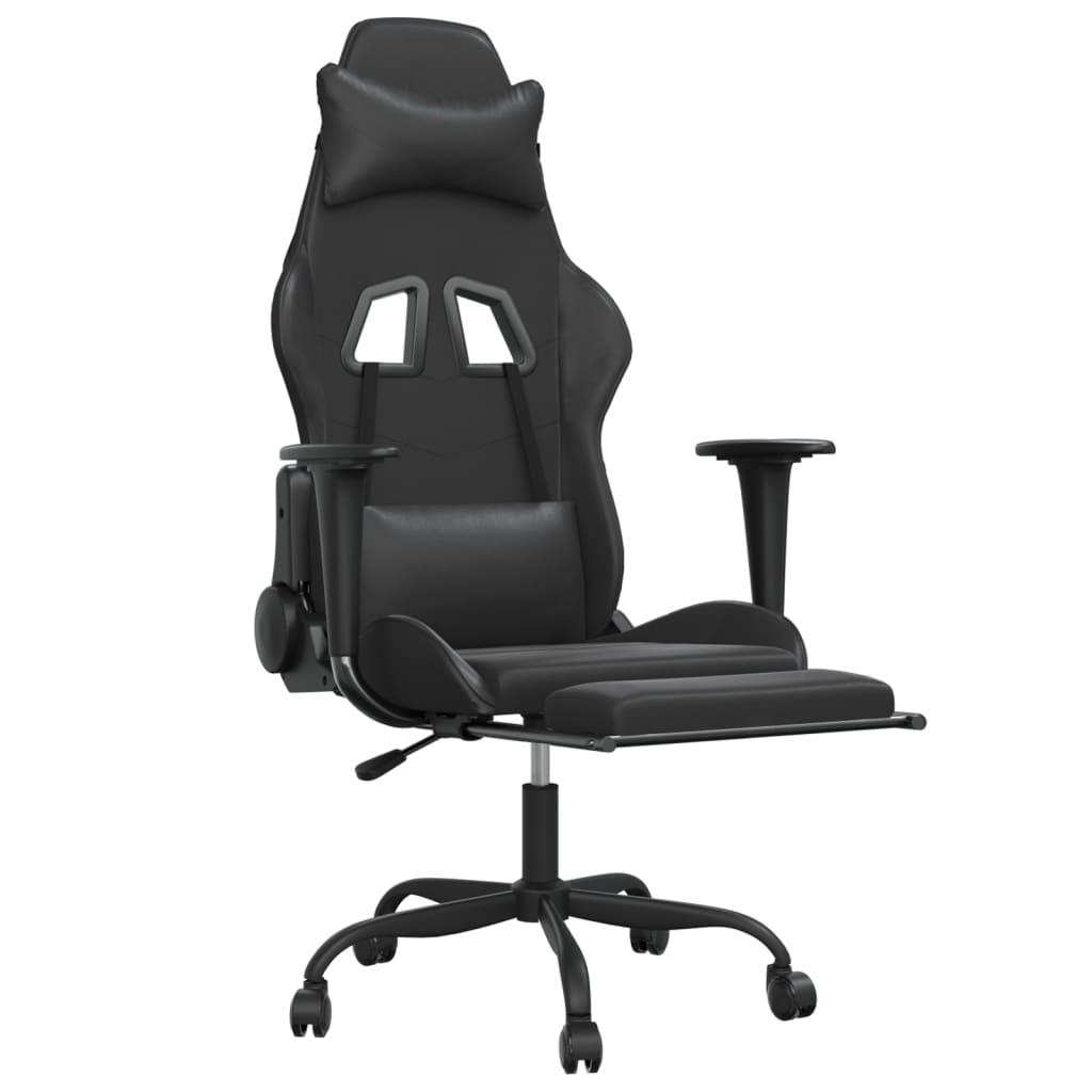 Gaming Chair Black Faux leather, metal, plywood Standard