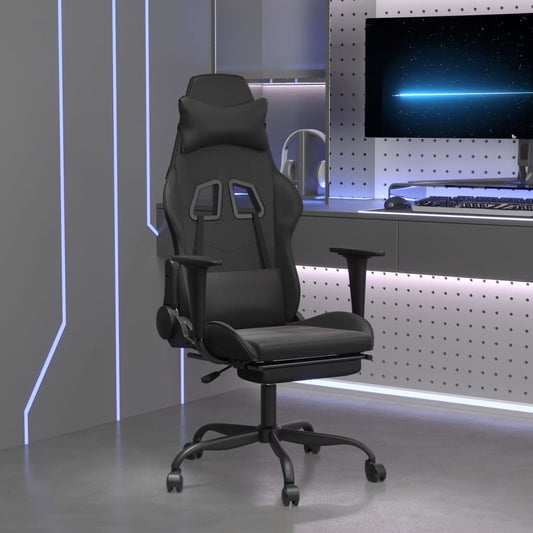 Gaming Chair Black Faux leather, metal, plywood Standard