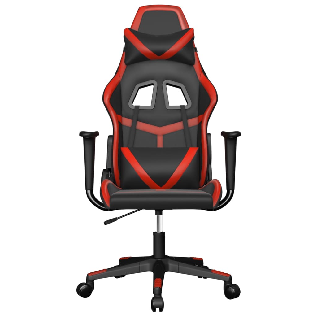 Gaming Chair Black and Red Faux leather, metal, plywood Standard