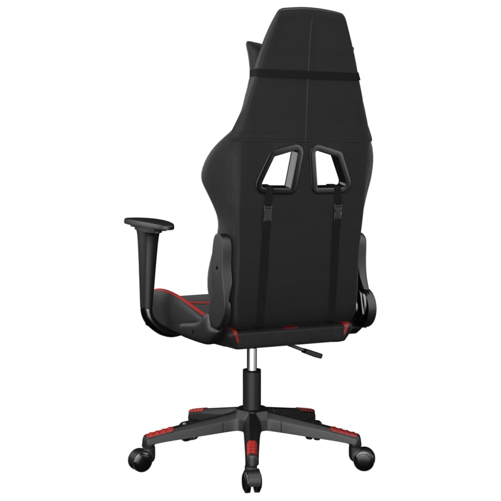 Gaming Chair Black and Red Faux leather, metal, plywood Standard