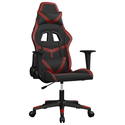 Gaming Chair Black Faux Leather Standard Gaming Chair