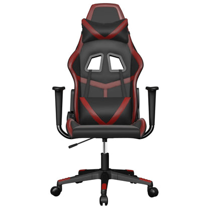 Gaming Chair Black Faux Leather Standard Gaming Chair