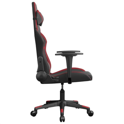 Gaming Chair Black Faux Leather Standard Gaming Chair