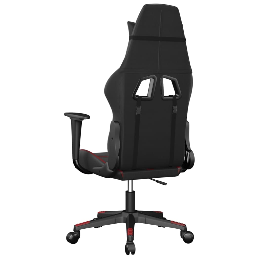 Gaming Chair Black Faux Leather Standard Gaming Chair
