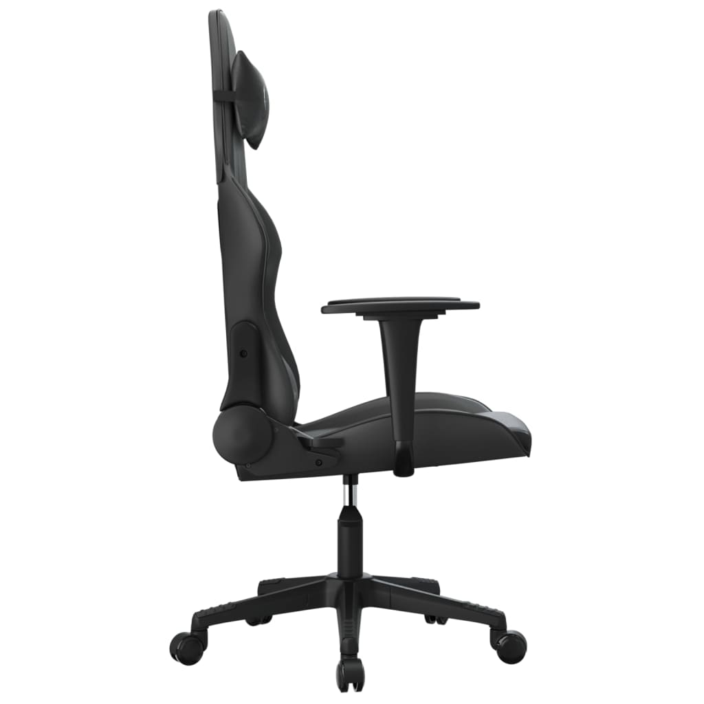 Gaming Chair Black Faux leather, metal, plywood, foam Standard