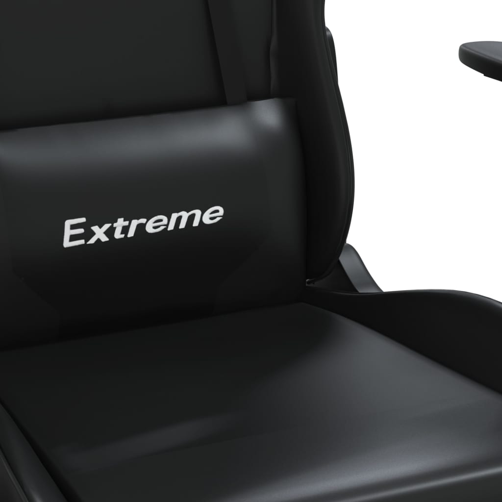 Gaming Chair Black Faux leather, metal, plywood, foam Standard