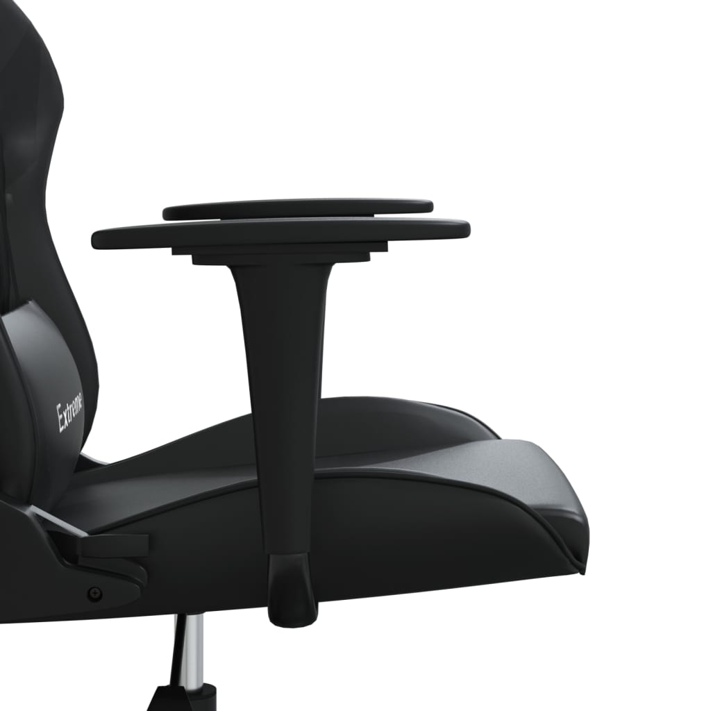 Gaming Chair Black Faux leather, metal, plywood, foam Standard