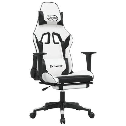 Gaming Chair White and Black