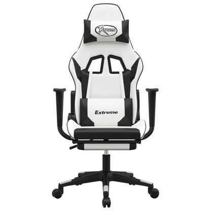 Gaming Chair White and Black