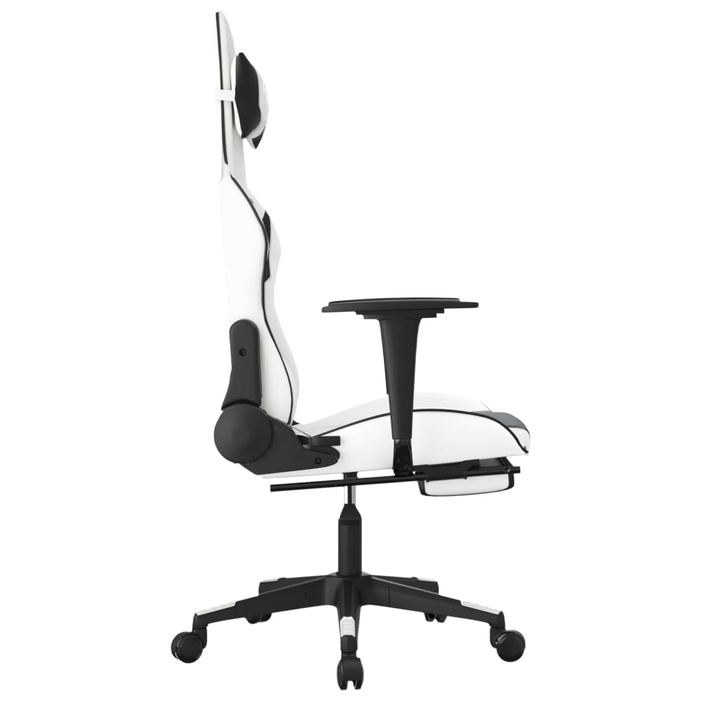 Gaming Chair White and Black