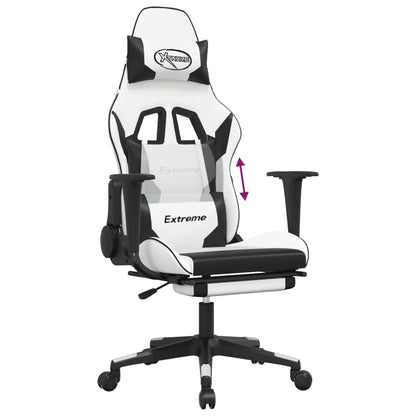 Gaming Chair White and Black