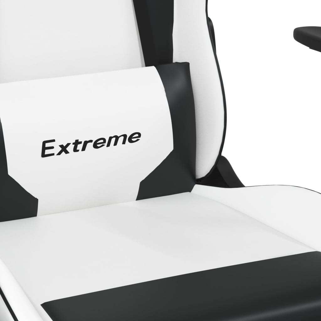 Gaming Chair White and Black