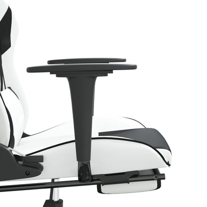 Gaming Chair White and Black