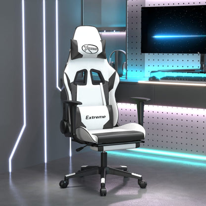 Gaming Chair White and Black