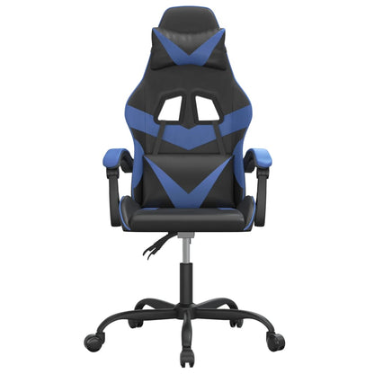Gaming Chair Black and Blue Faux Leather