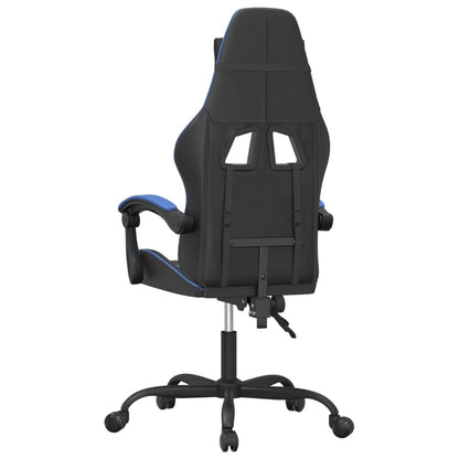 Gaming Chair Black and Blue Faux Leather