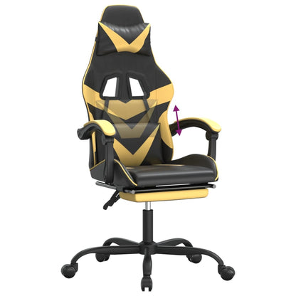 Gaming Chair Black and Gold