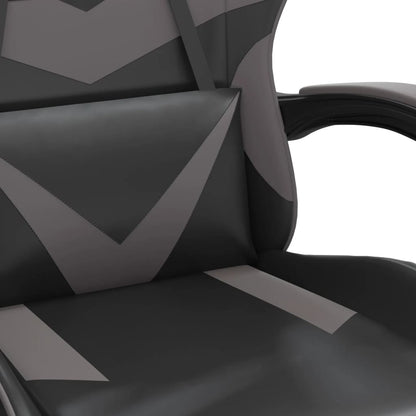 Gaming Chair Black Faux leather Standard Gaming Chair Size
