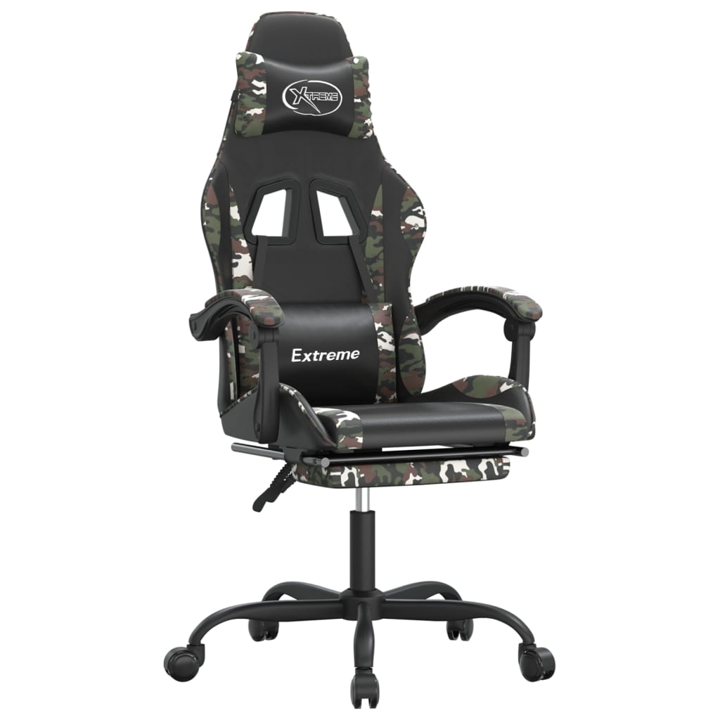 Gaming Chair Black and camouflage