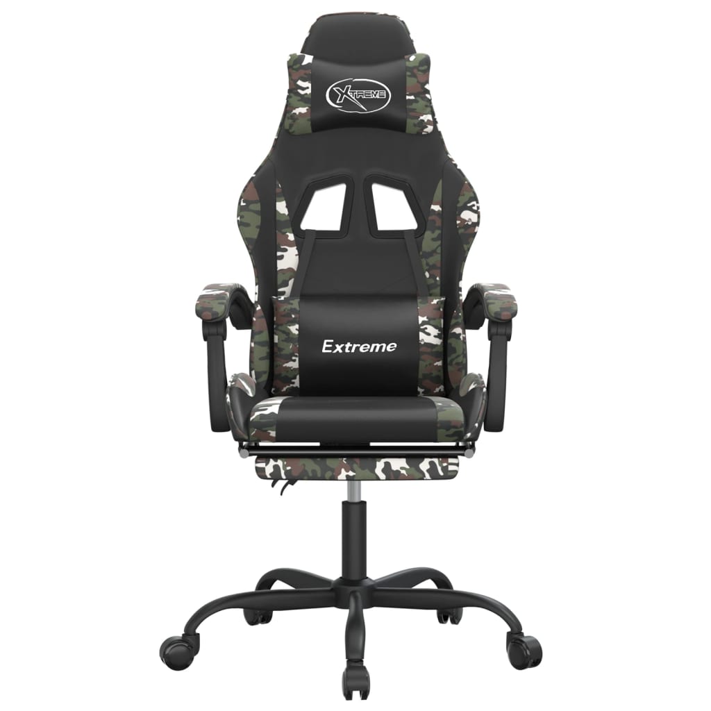 Gaming Chair Black and camouflage