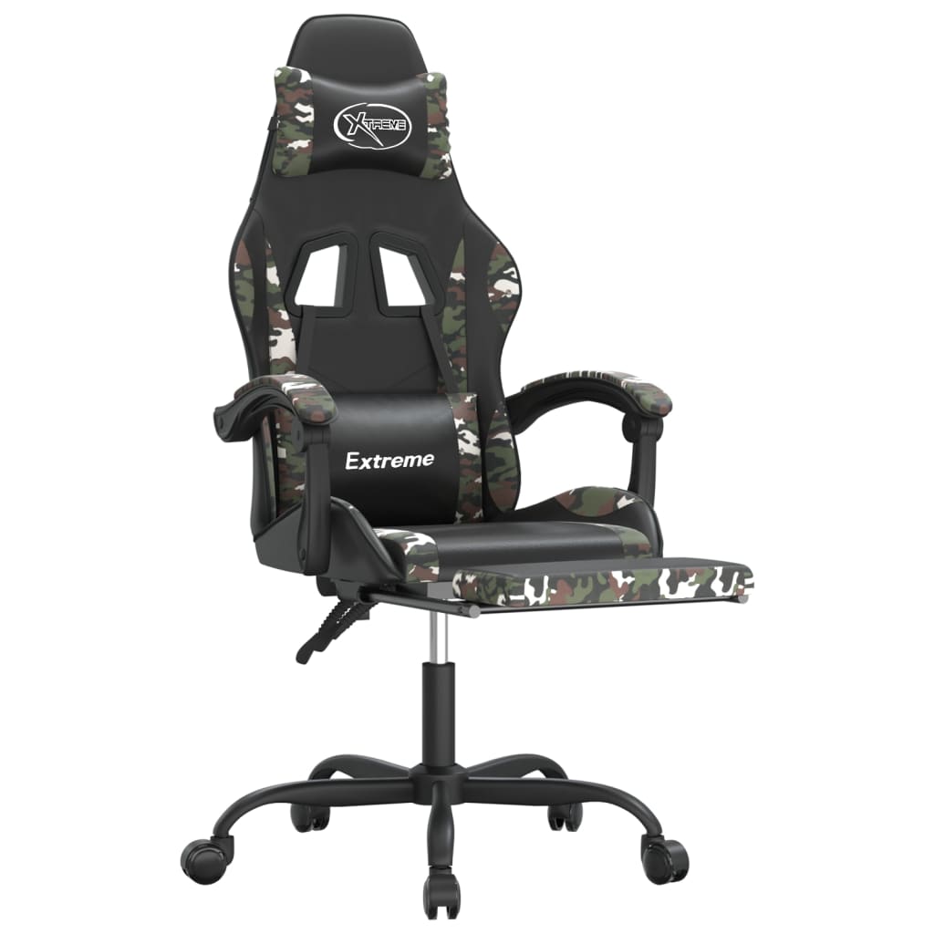 Gaming Chair Black and camouflage