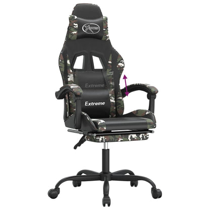 Gaming Chair Black and camouflage