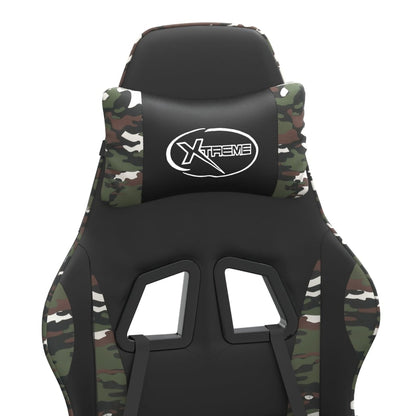 Gaming Chair Black and camouflage