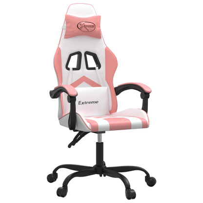 Gaming Chair White and Pink